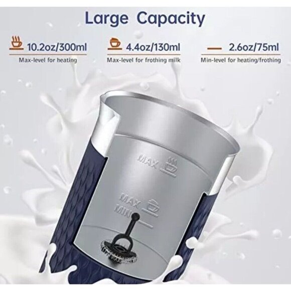 SIMPLETASTE Milk Frother 4-in-1 Electric Milk Steamer Automatic Hot and Cold NIB - Picture 3 of 5